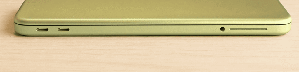 Apple MacBook Neo Right Side Ports.